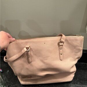 Kate Spade Pink Tote purse with pebbled leather